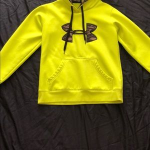 Under armor neon yellow hoodie